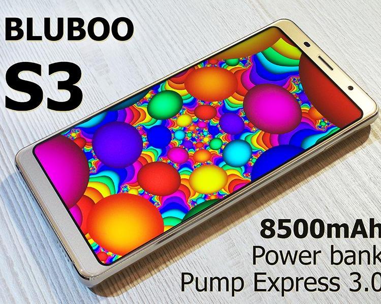 Bluboo S3 — 8500мАч емкости под красивой внешностью