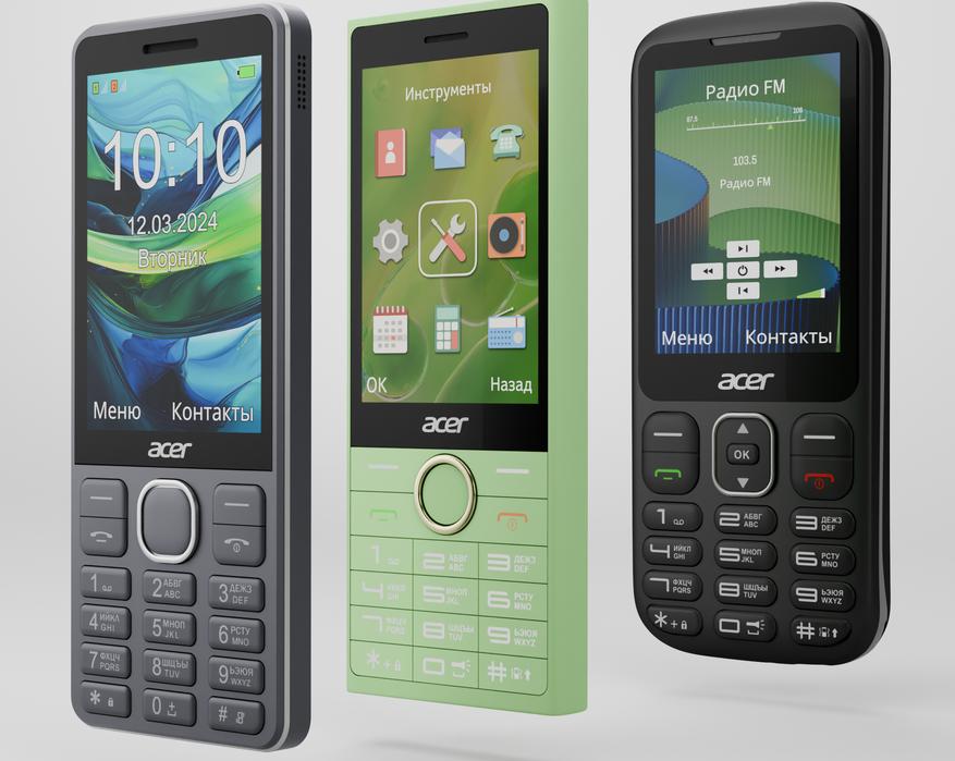 Acer представила новые мобильные телефоны для различных сценариев использования